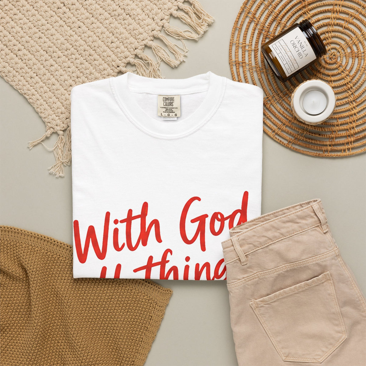 "With God All Things Are Possible" (Matthew 19:26) - Tee