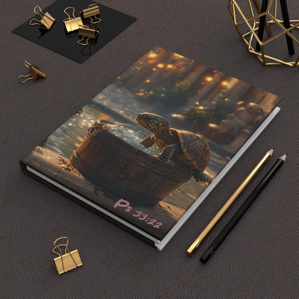 Hardcover Journal — Turtle Fountain Scripture Art