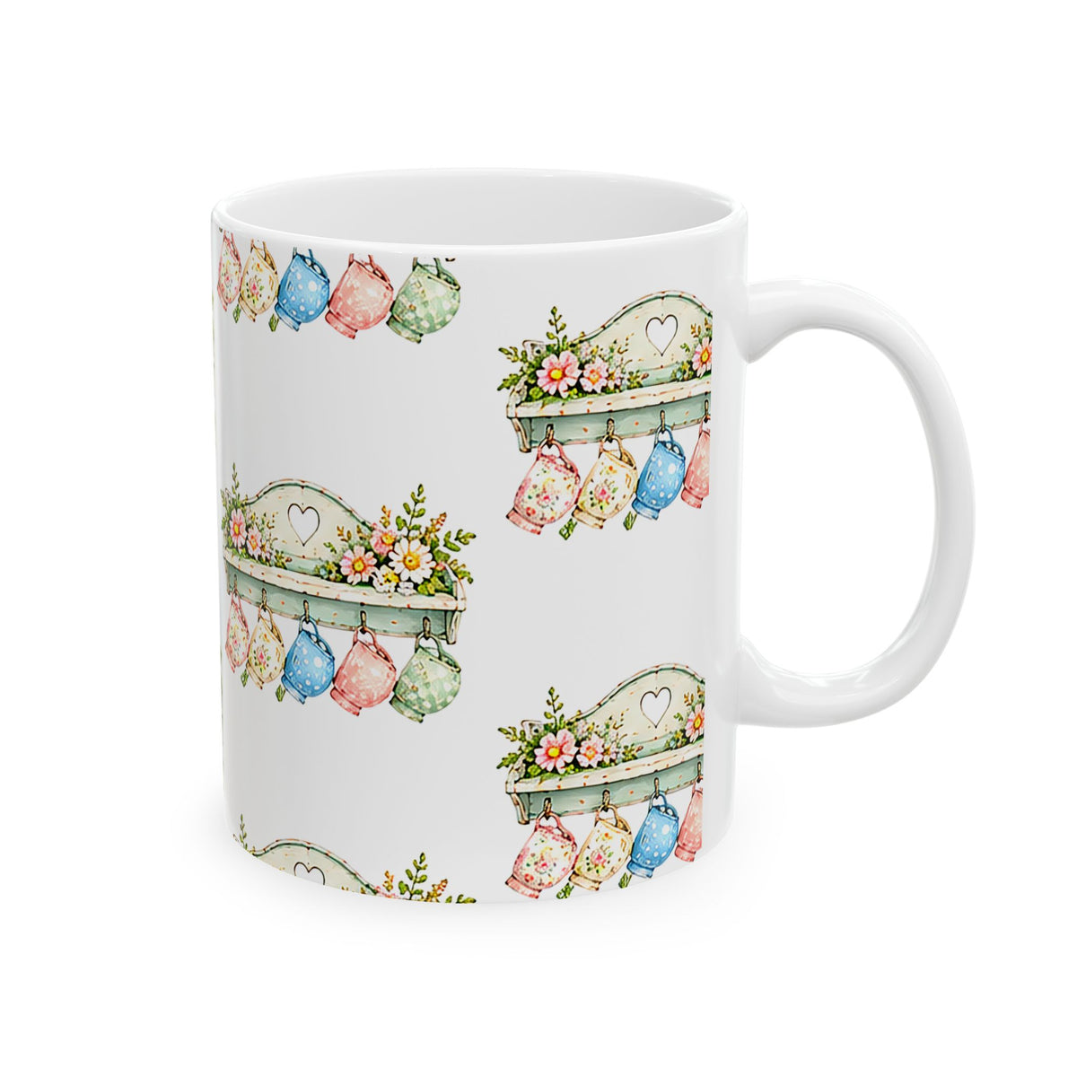 Floral Cottagecore Ceramic Mug