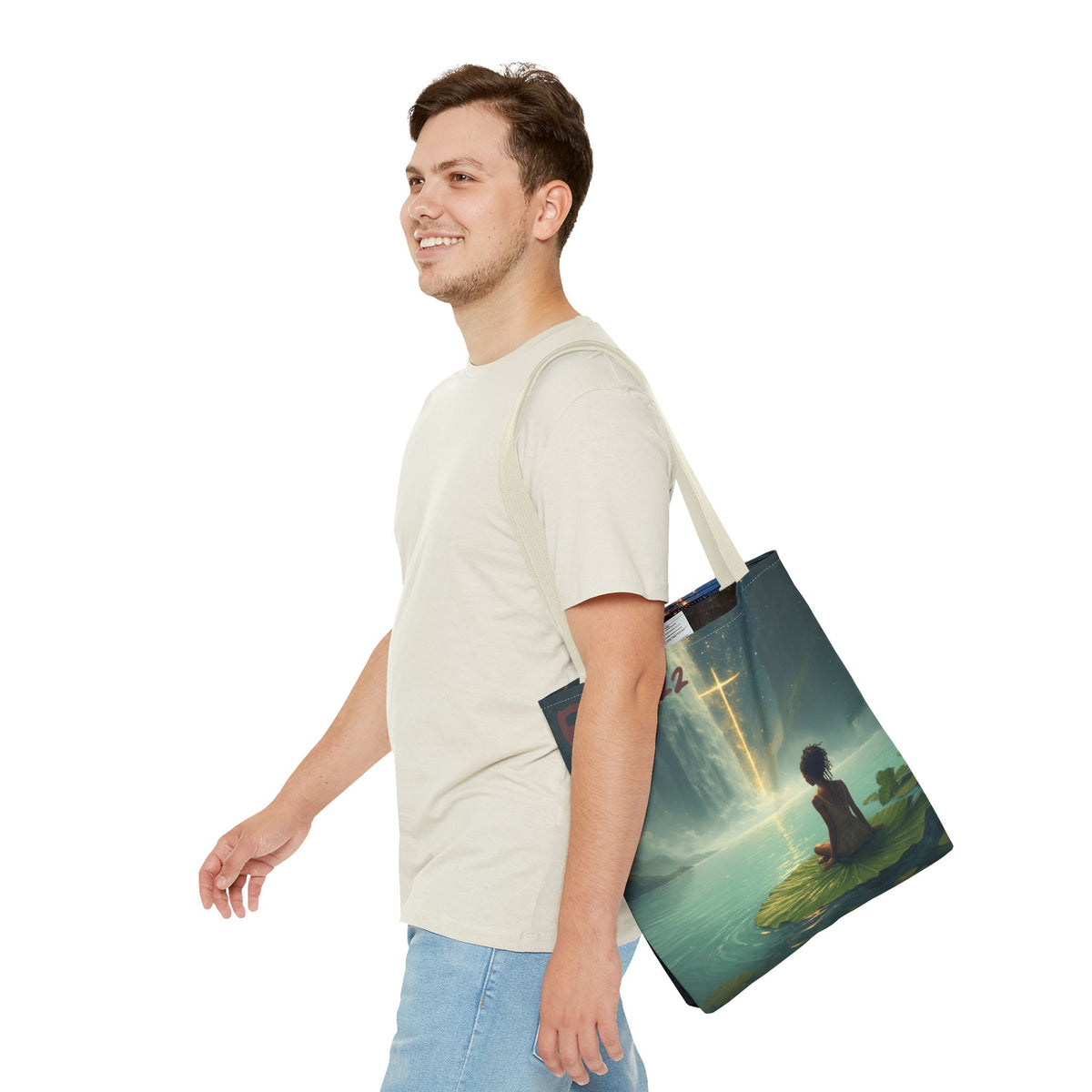 Waterfall Tote Bag | Meditative Art Tote