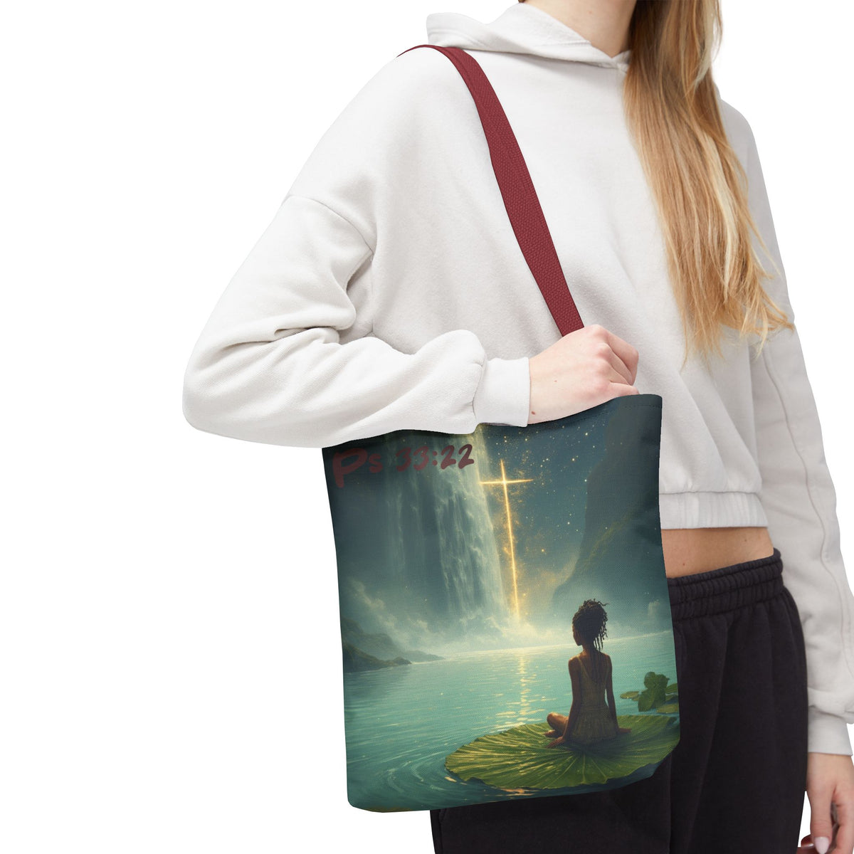 Waterfall Tote Bag | Meditative Art Tote