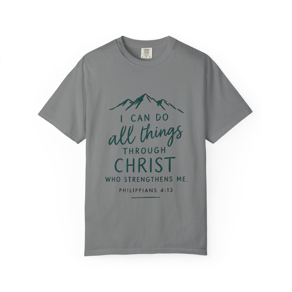 Philippians 4:13 T-Shirt — "I Can Do All Things Through Christ" Faith Tee