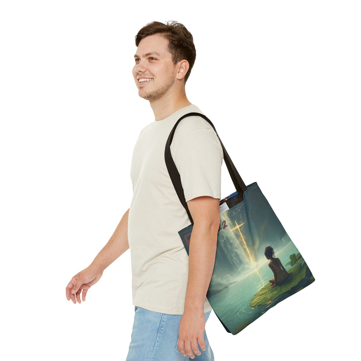 Waterfall Tote Bag | Meditative Art Tote