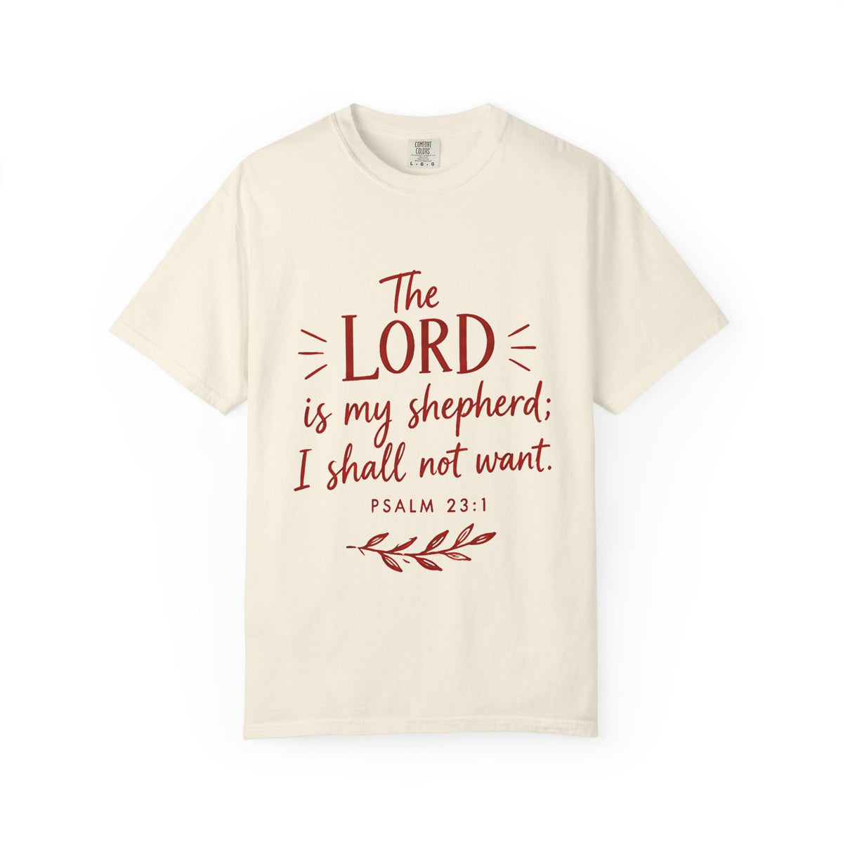 Psalm 23:1 'The Lord Is My Shepherd' T-Shirt