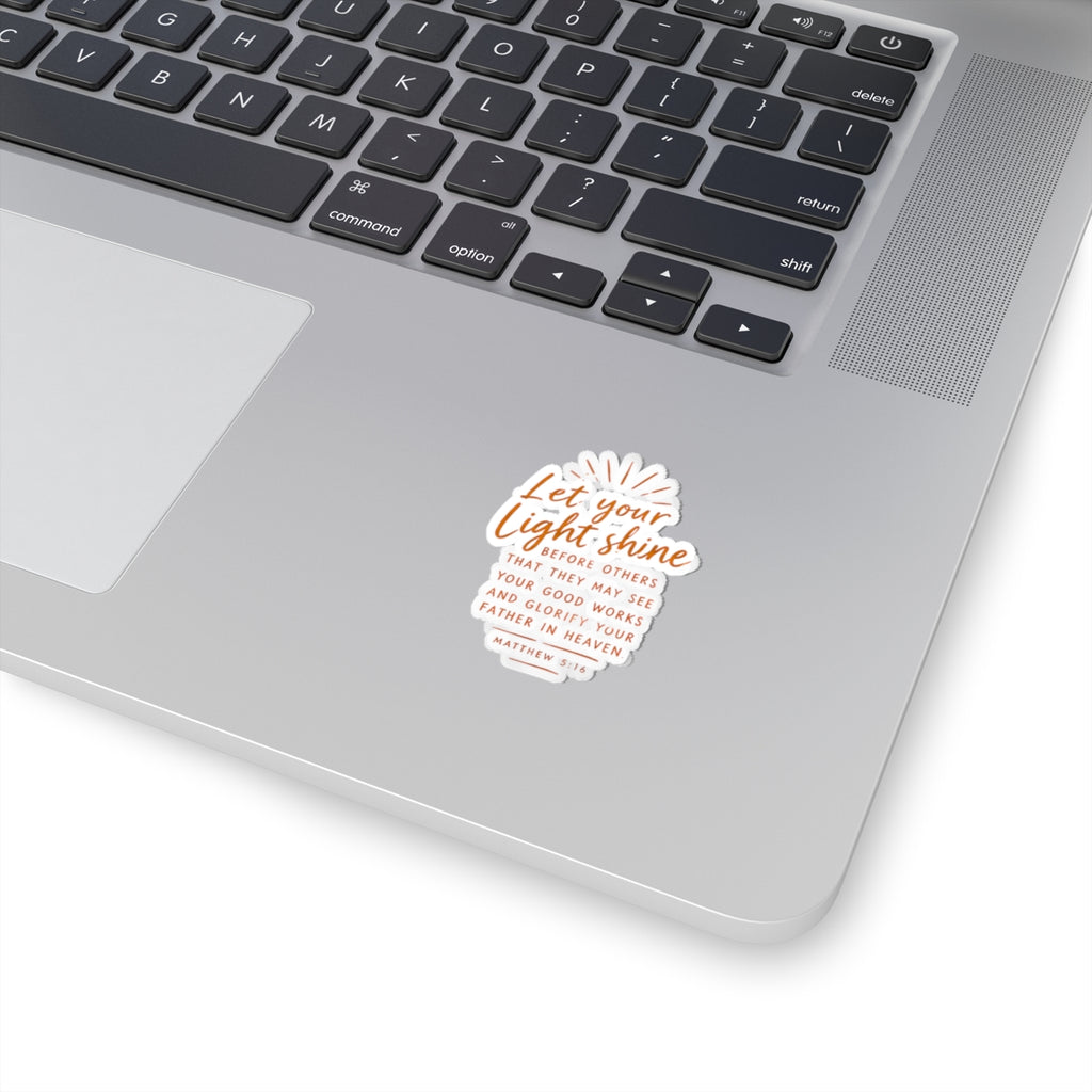 Matthew 5:16 Let Your Light Shine Kiss-Cut Sticker