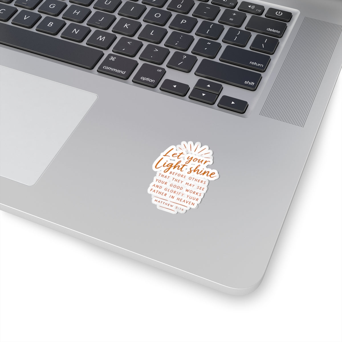 Matthew 5:16 Let Your Light Shine Kiss-Cut Sticker