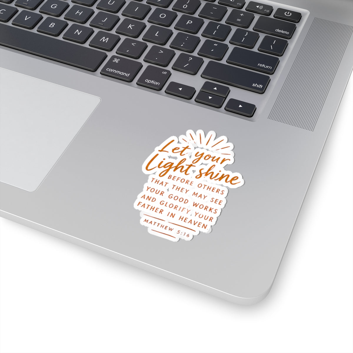 Matthew 5:16 Let Your Light Shine Kiss-Cut Sticker