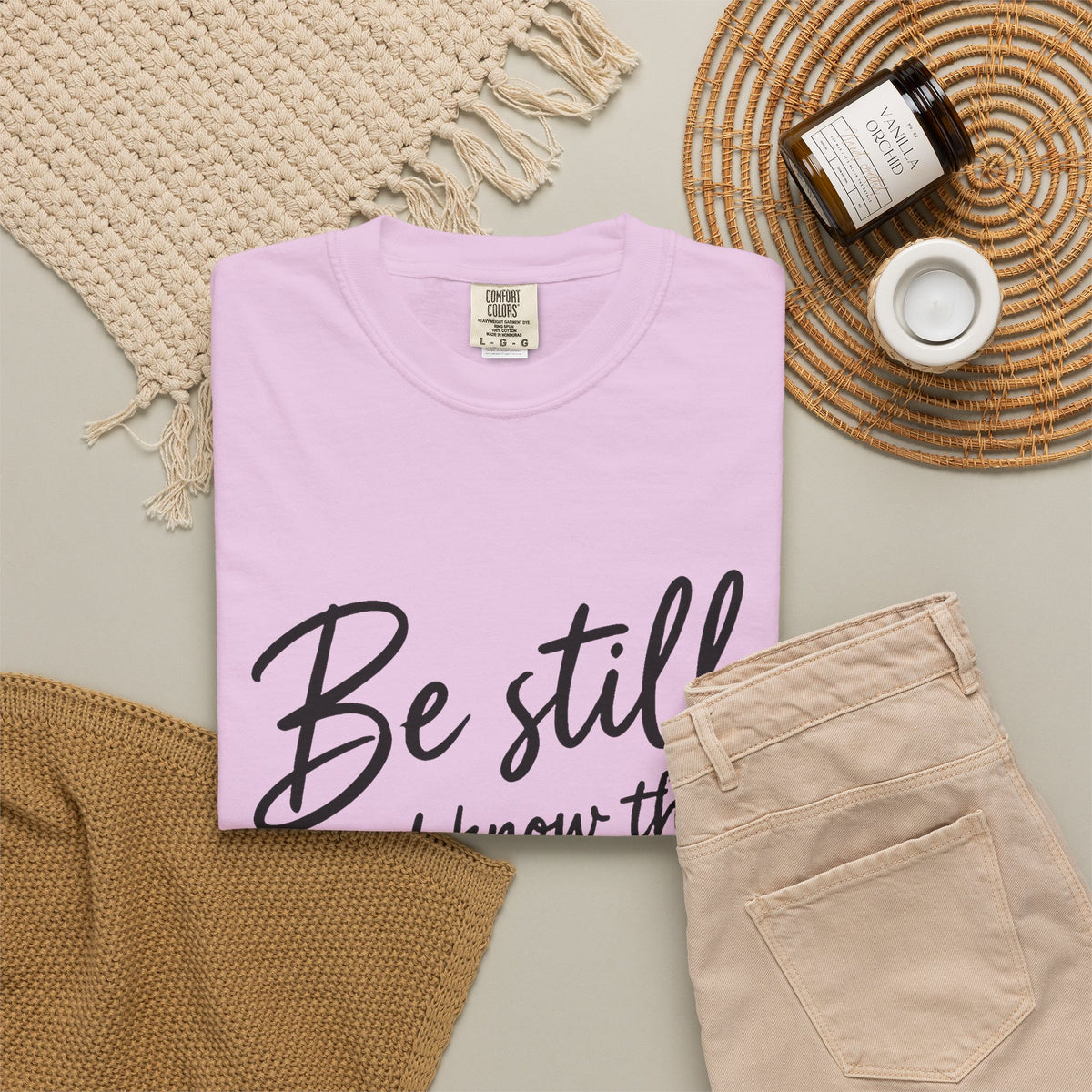 Be Still Psalm 46:10 T-Shirt — Inspirational Christian Tee