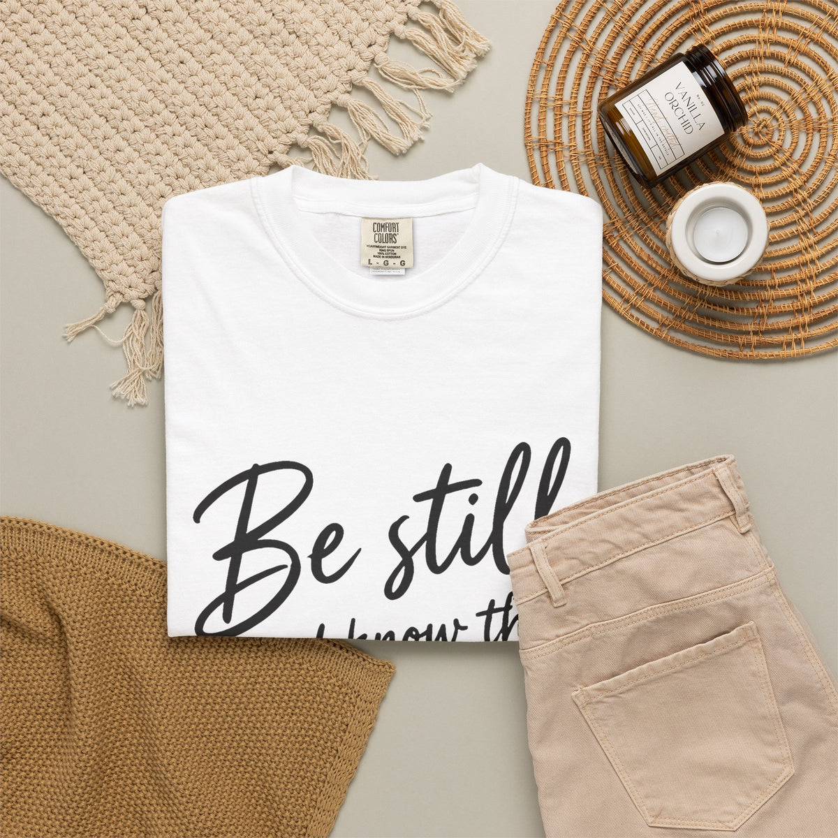 Be Still Psalm 46:10 T-Shirt — Inspirational Christian Tee