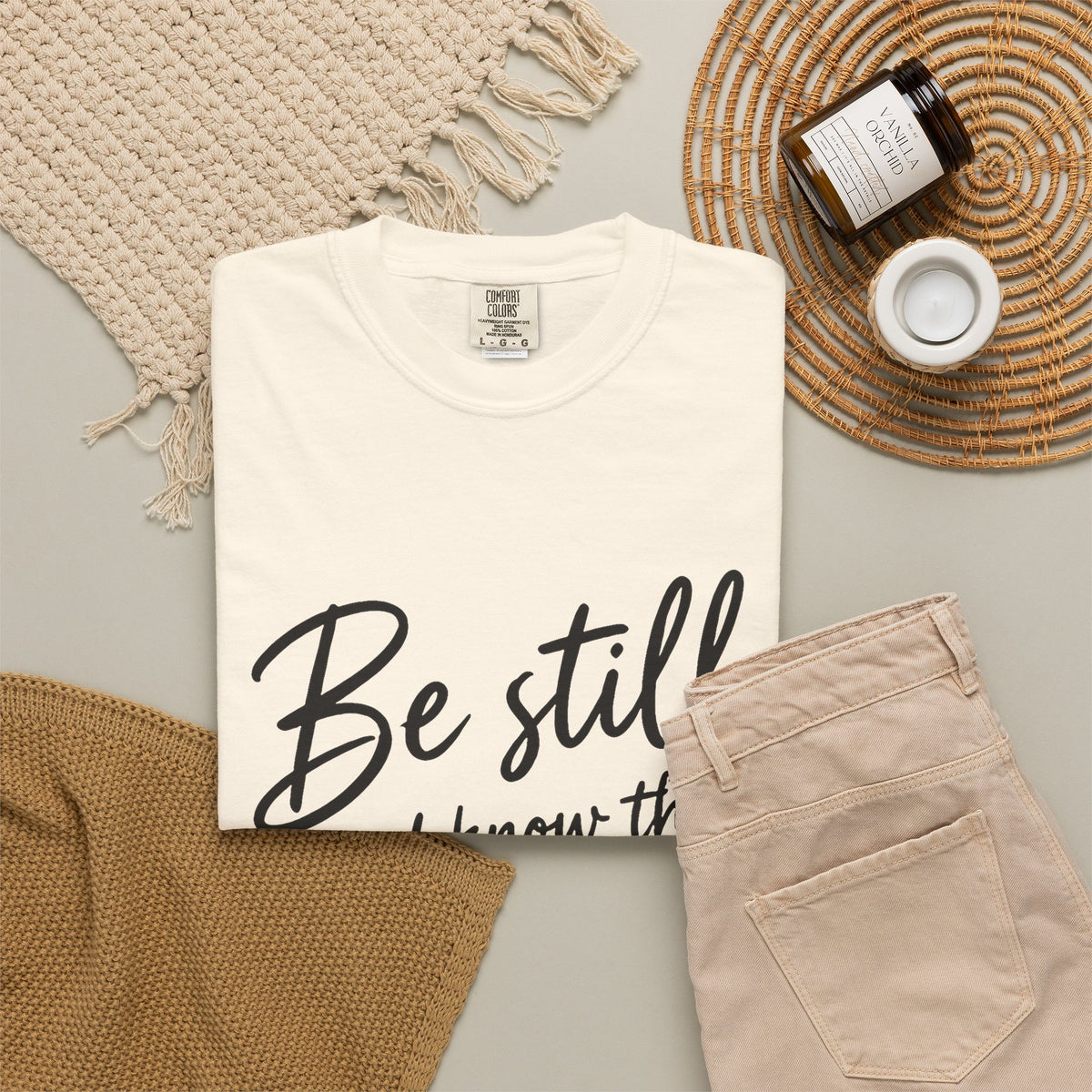 Be Still Psalm 46:10 T-Shirt — Inspirational Christian Tee