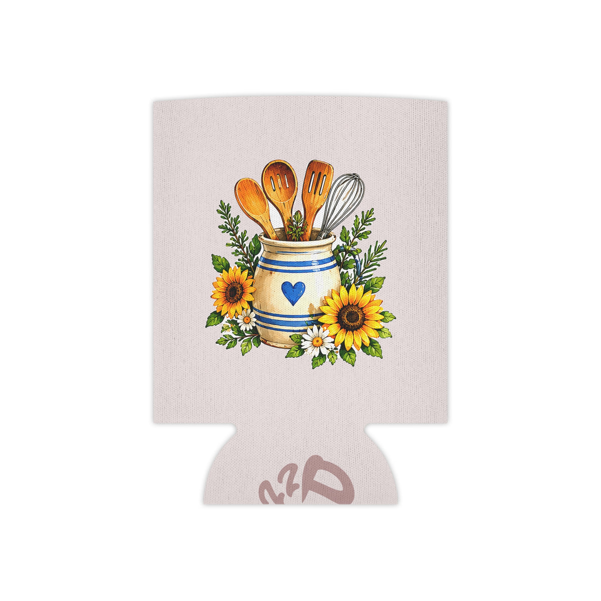 Rustic Kitchen Sunflower Mason Jar Can Cooler