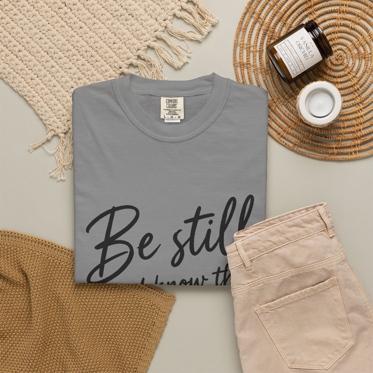 Be Still Psalm 46:10 T-Shirt — Inspirational Christian Tee