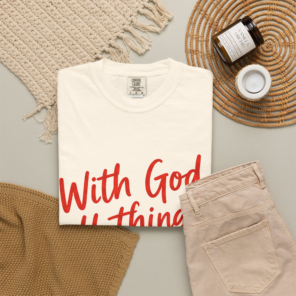 "With God All Things Are Possible" (Matthew 19:26) - Tee