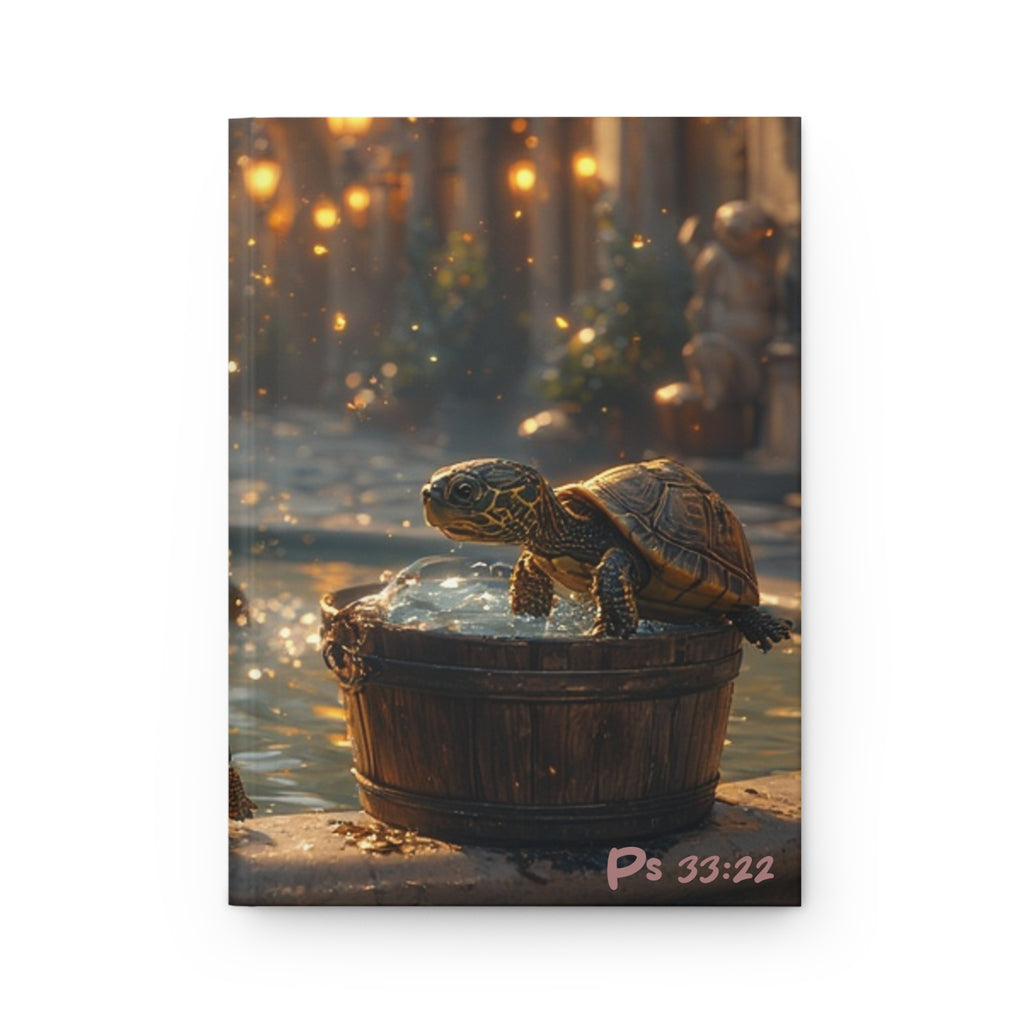Hardcover Journal — Turtle Fountain Scripture Art