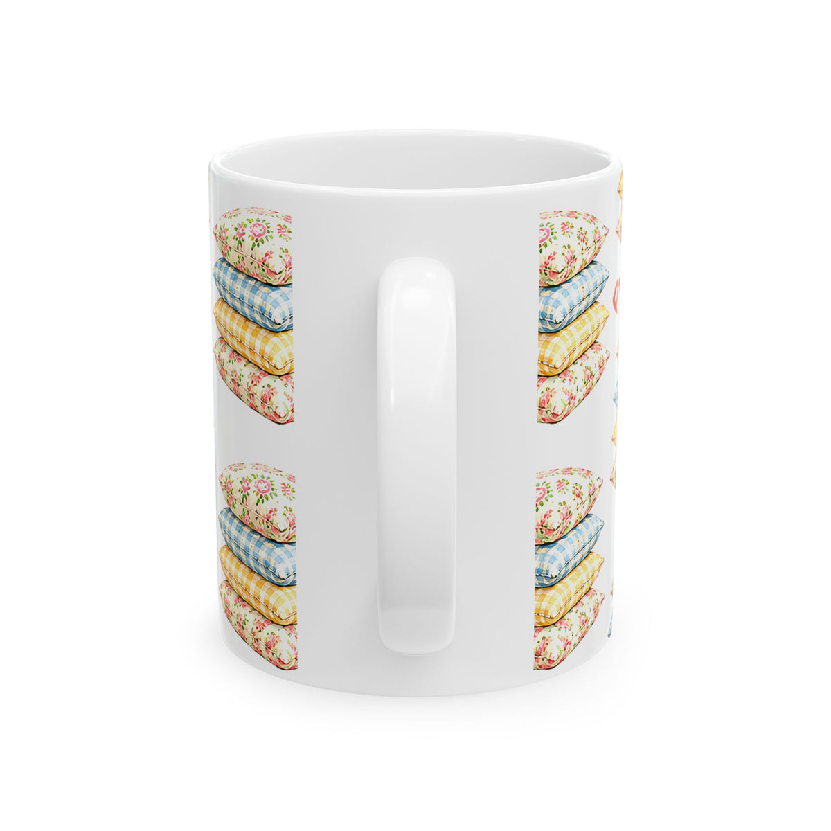 Cozy Cottage Pillow Stack Ceramic Mug (11oz & 15oz)