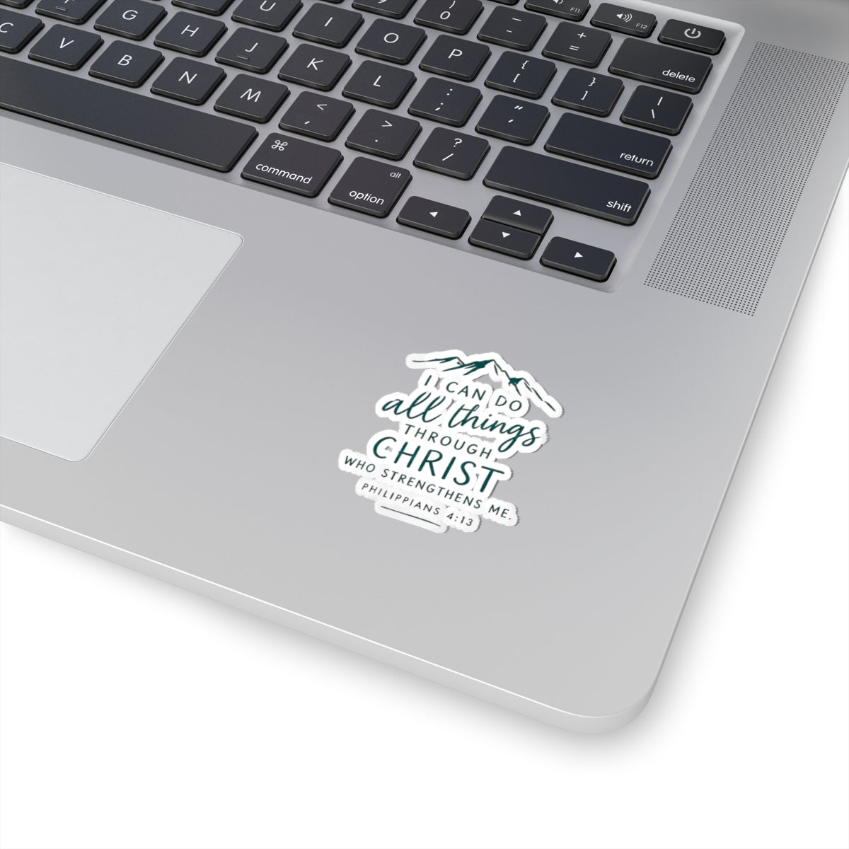 Philippians 4:13 Sticker – I Can Do All Things Through Christ Christian Vinyl Decal