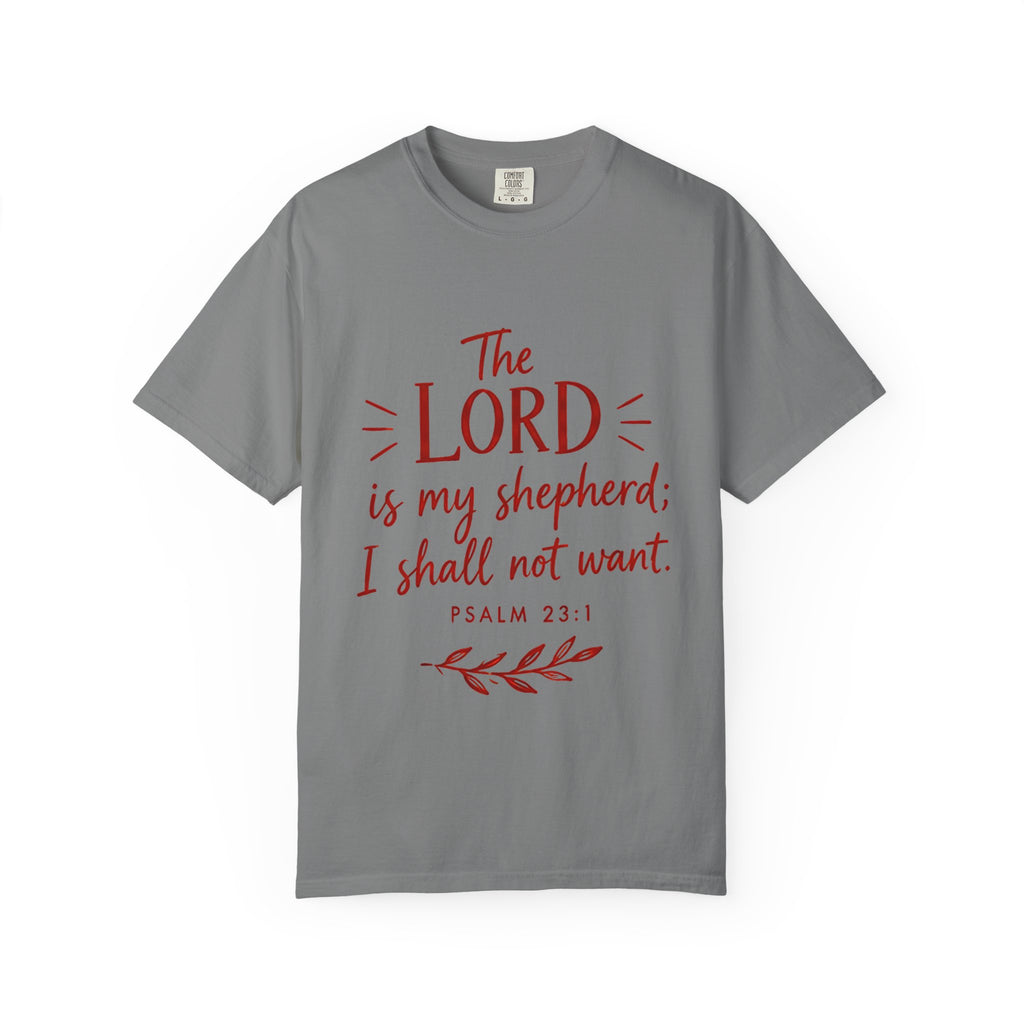 Psalm 23:1 'The Lord Is My Shepherd' T-Shirt