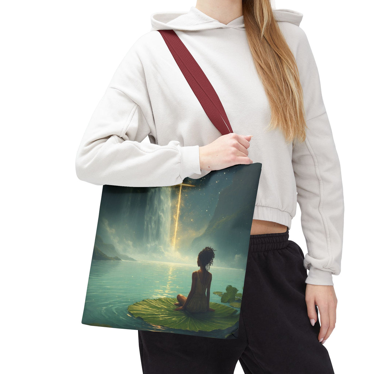 Waterfall Tote Bag | Meditative Art Tote