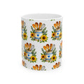 Sunflower Kitchen Tools Ceramic Mug – Rustic Baking Utensils Coffee Cup (11oz & 15oz)
