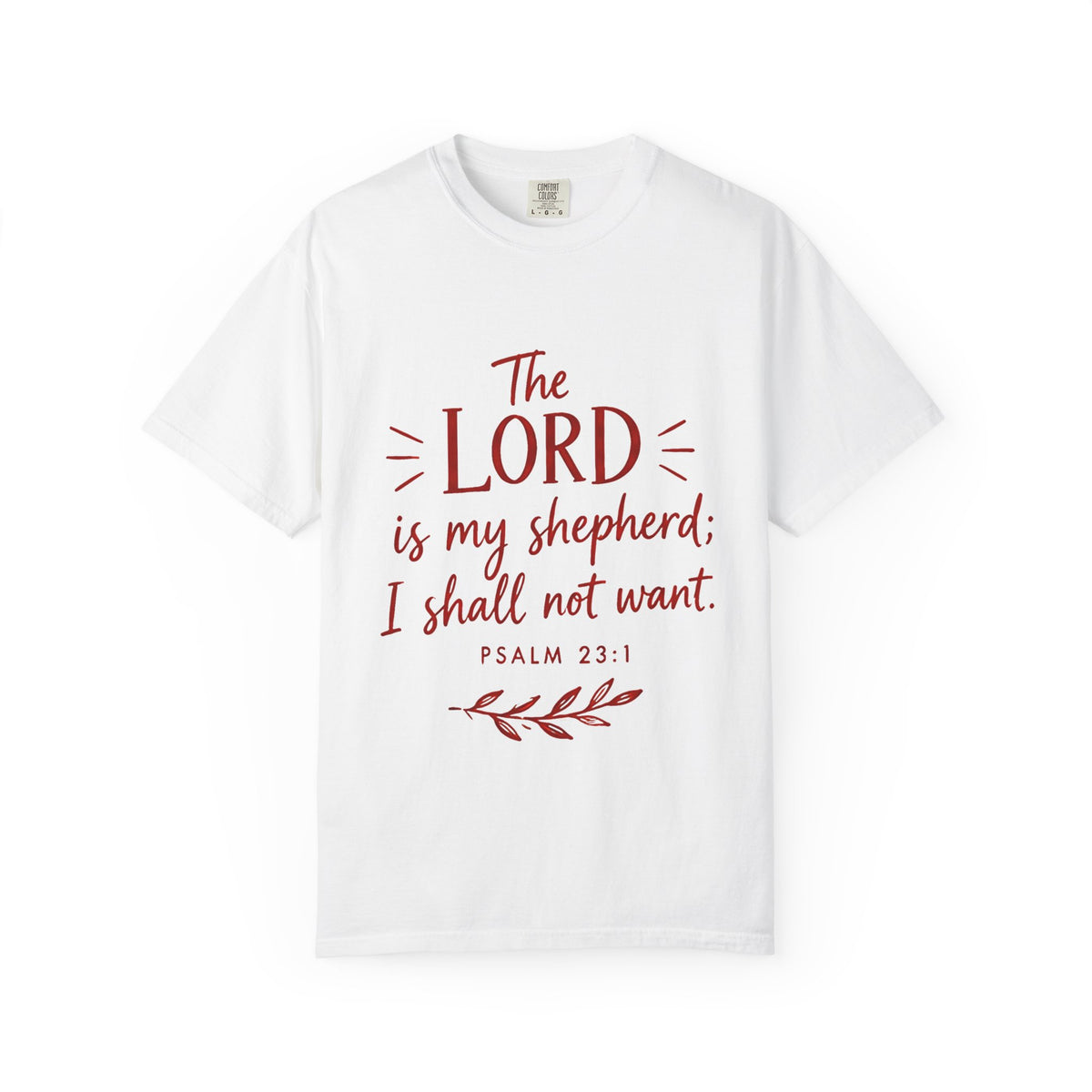 Psalm 23:1 'The Lord Is My Shepherd' T-Shirt