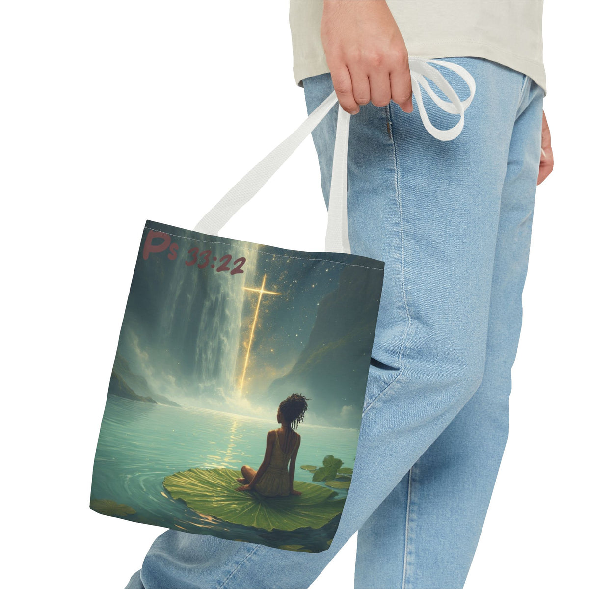 Waterfall Tote Bag | Meditative Art Tote