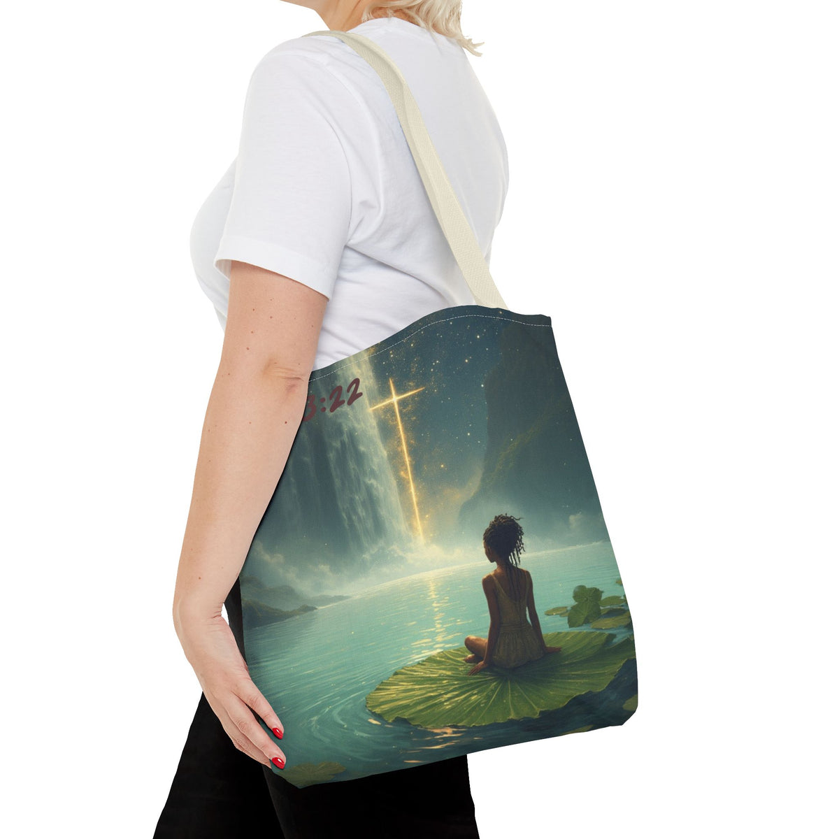 Waterfall Tote Bag | Meditative Art Tote