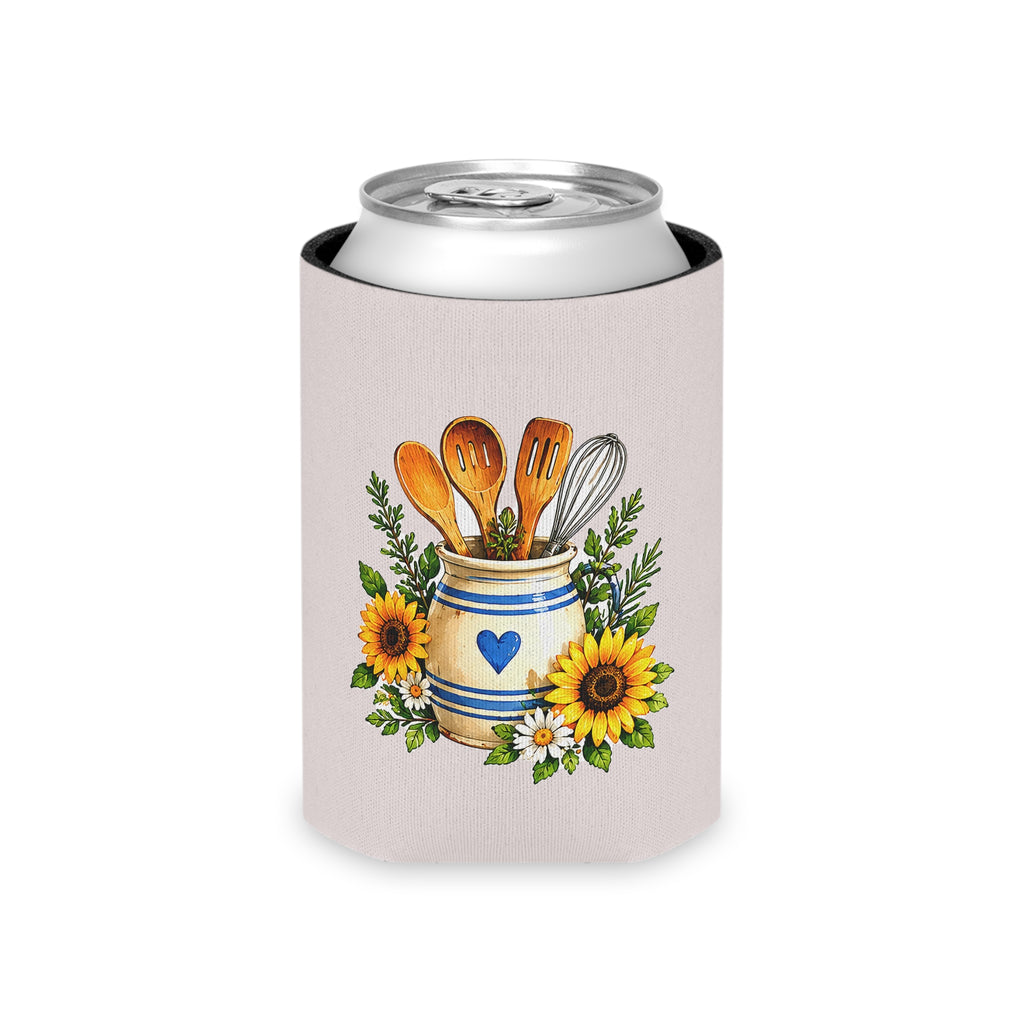 Rustic Kitchen Sunflower Mason Jar Can Cooler
