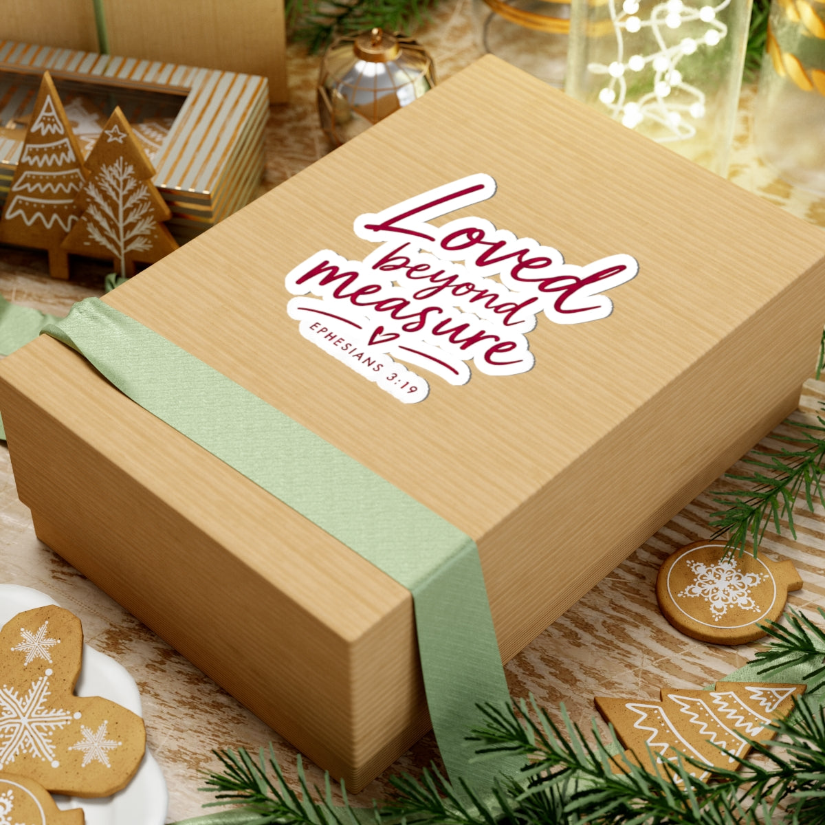 Loved Beyond Measure Kiss-Cut Sticker – Christian Faith Gift, Ephesians 3:19